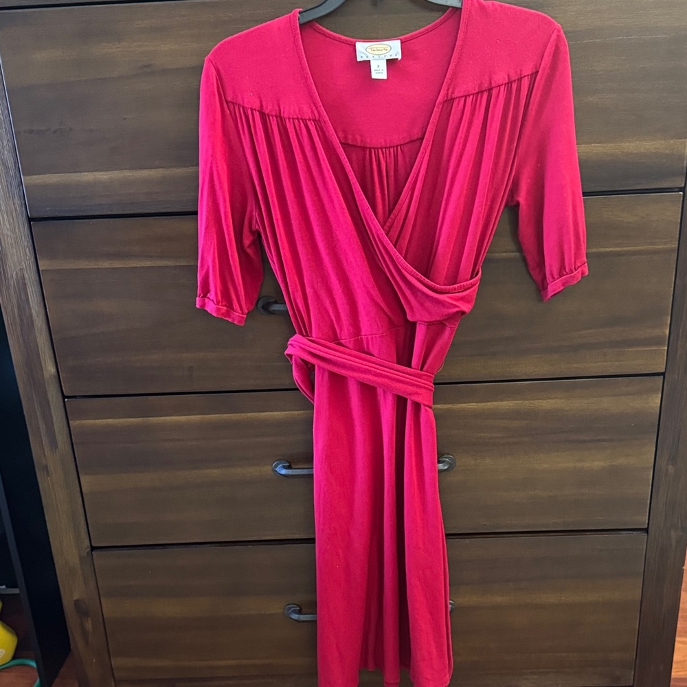 Talbots Vibrant Red Midi Dress